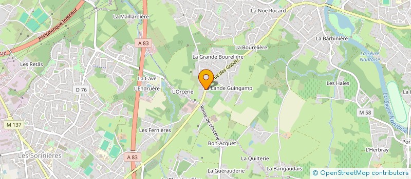 localisation de l'entreprise PAULARTH  VERTOU