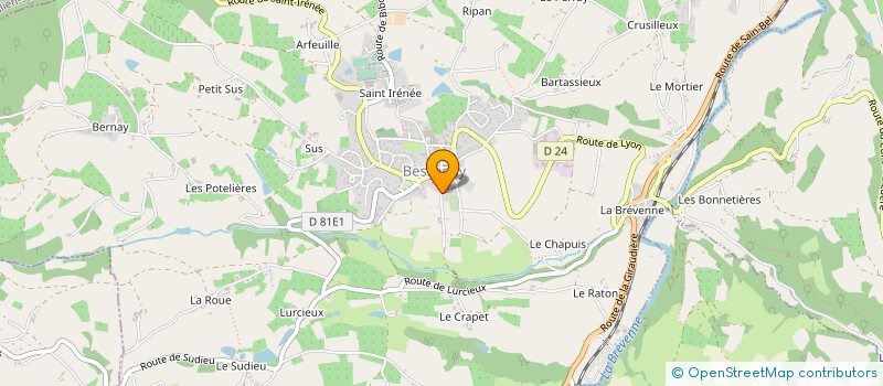 localisation de l'entreprise PAULAU  BESSENAY