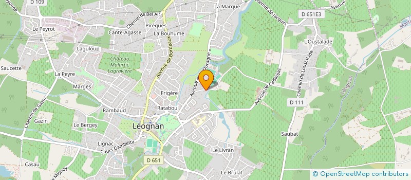 localisation de l'entreprise PAULAU  LEOGNAN