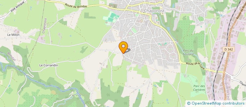 localisation de l'entreprise PAULBA  CHAPONOST