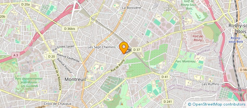 localisation de l'entreprise PAULBAT à MONTREUIL