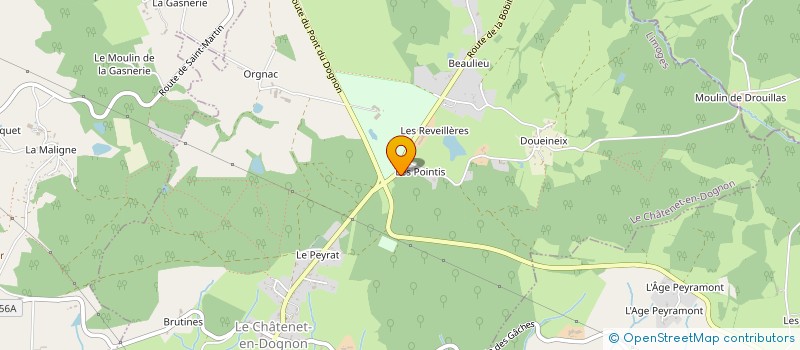 localisation de l'entreprise PAULBERT à LE CHATENET-EN-DOGNON