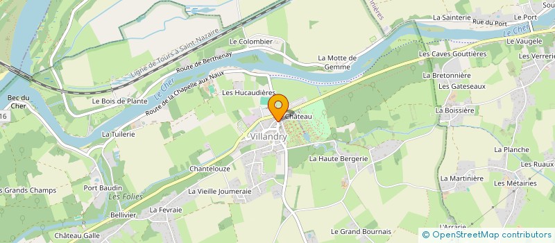 localisation de l'entreprise PAULCA à VILLANDRY