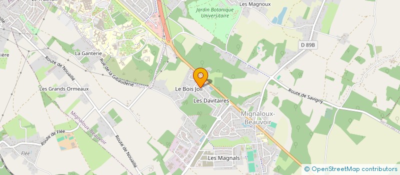 localisation de l'entreprise PAULCLEMCO à MIGNALOUX-BEAUVOIR