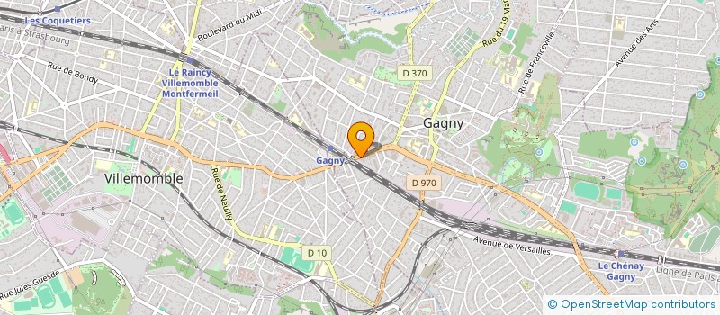 localisation de l'entreprise PAULE  GAGNY