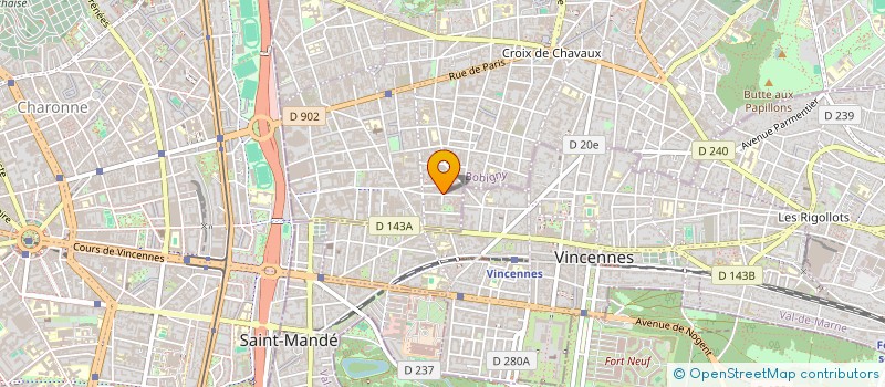 localisation de l'entreprise PAULE ET PAULE à MONTREUIL