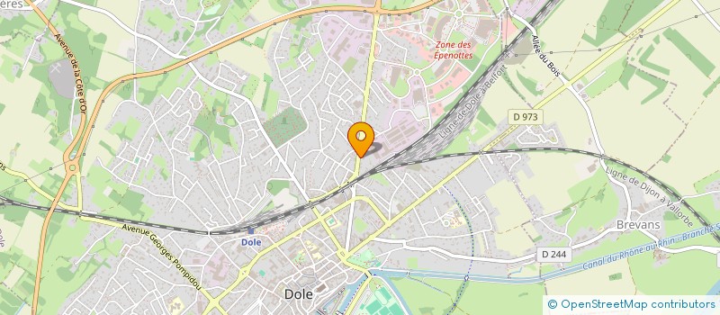 localisation de l'entreprise PAULEA IMMOBILIER à DOLE