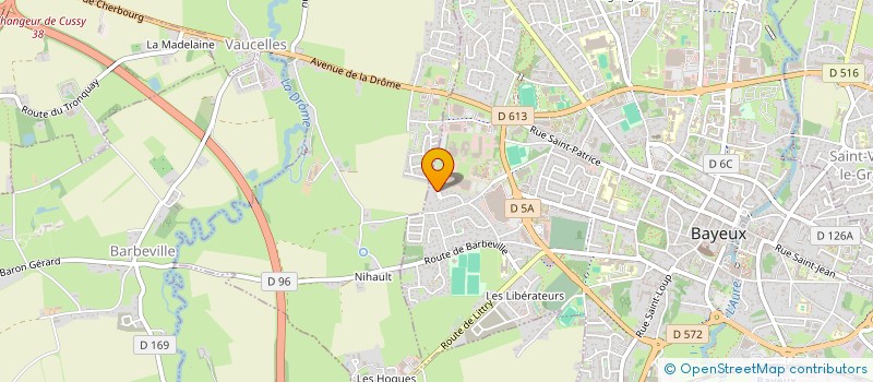 localisation de l'entreprise PAULENE  BAYEUX