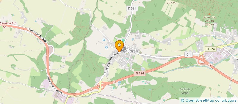 localisation de l'entreprise PAULEO  PUJAUDRAN