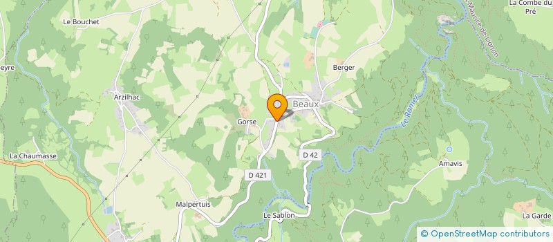 localisation de l'entreprise PAULET GUY ET MARIE JOSEPHE  BEAUX