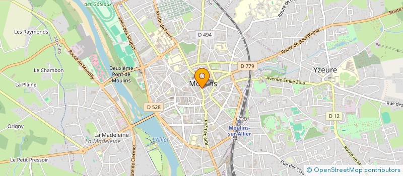 localisation de l'entreprise PAULETTE  MOULINS