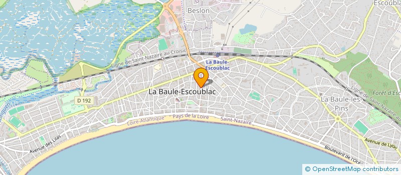 localisation de l'entreprise PAULETTE  LA BAULE-ESCOUBLAC