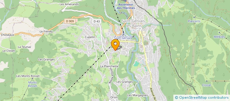 localisation de l'entreprise PAULETTE  SAINT-GERVAIS-LES-BAINS