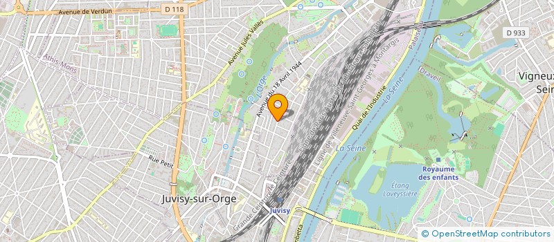 localisation de l'entreprise PAULETTE COURTELLEMONT  ATHIS-MONS