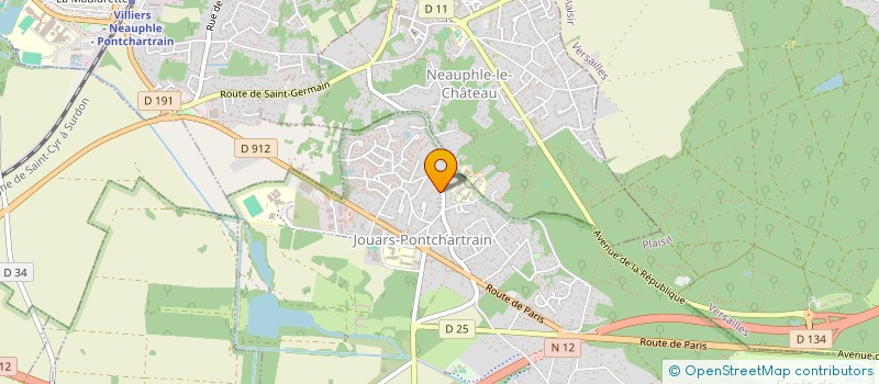 localisation de l'entreprise PAULETTE PICHARD  JOUARS-PONTCHARTRAIN