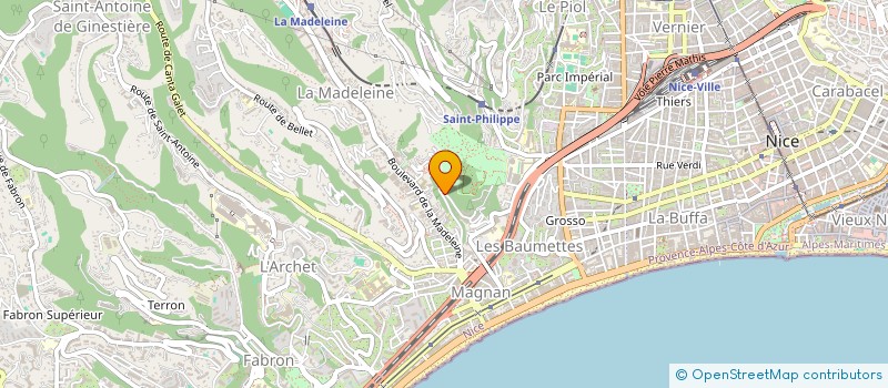 localisation de l'entreprise PAULEVASION à NICE