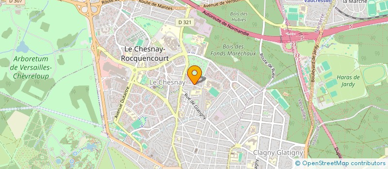 localisation de l'entreprise PAULEYI  LE CHESNAY-ROCQUENCOURT