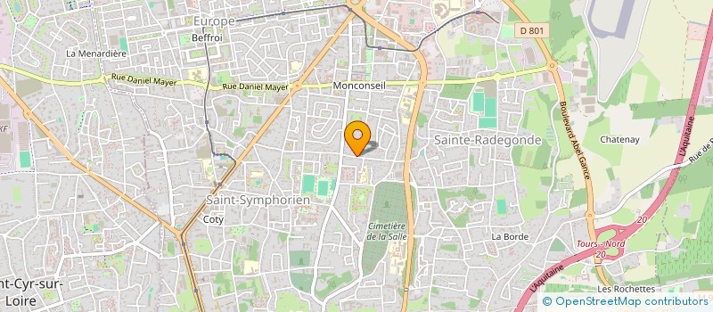 localisation de l'entreprise PAULGUILLEMIN  TOURS