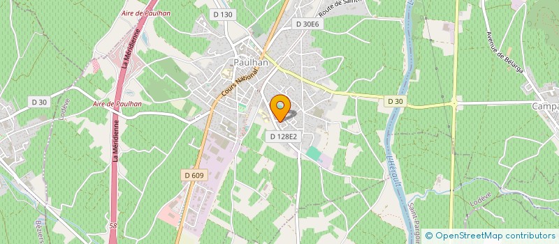 localisation de l'entreprise PAULH' EN VIE  PAULHAN