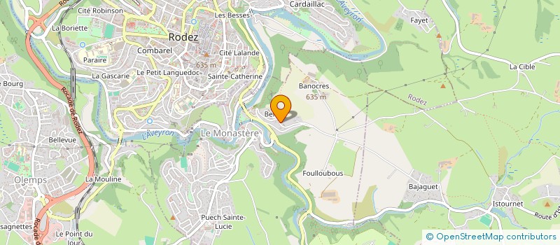 localisation de l'entreprise PAULHAC IMMO  LE MONASTERE