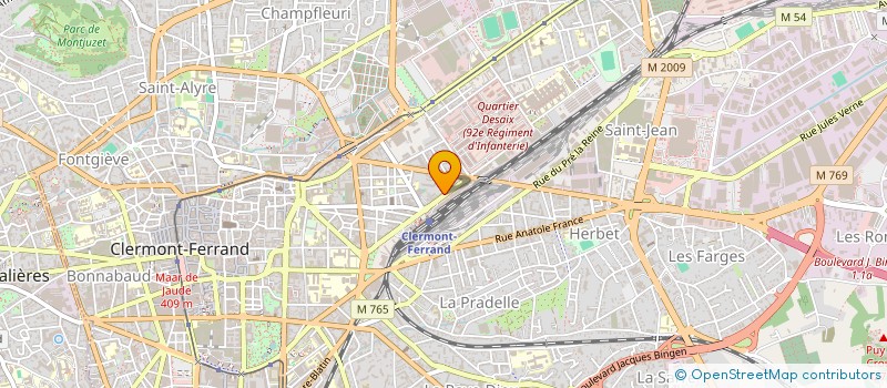 localisation de l'entreprise PAULI  CLERMONT-FERRAND