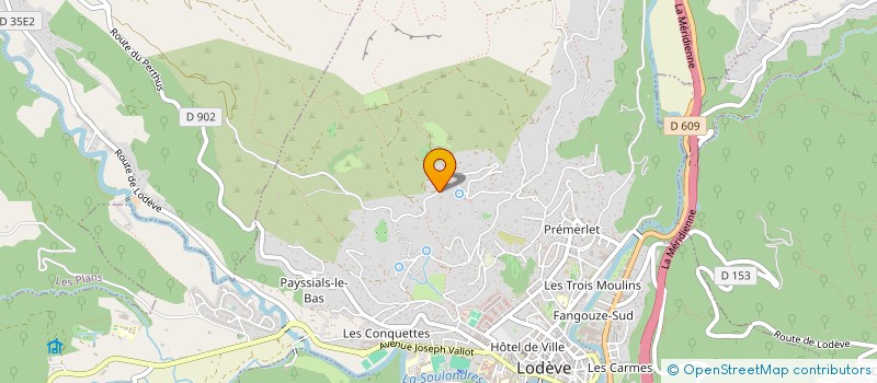 localisation de l'entreprise PAULIANTHO  LODEVE