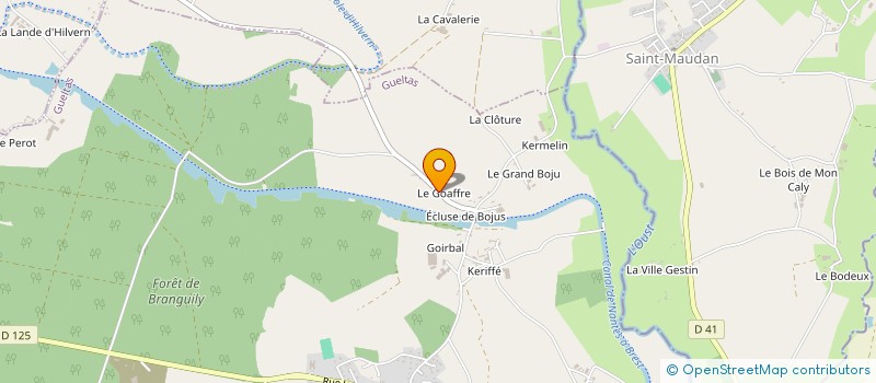 localisation de l'entreprise PAULIC MEUNERIE SA à SAINT-GERAND-CROIXANVEC