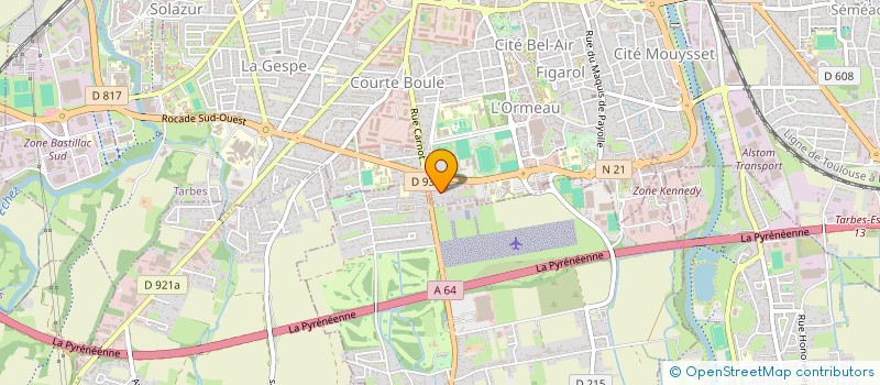 localisation de l'entreprise PAULIEN  TARBES