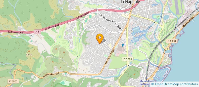 localisation de l'entreprise PAULIFLO à MANDELIEU-LA-NAPOULE