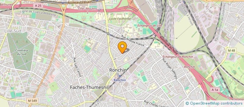 localisation de l'entreprise PAULIMMO  RONCHIN