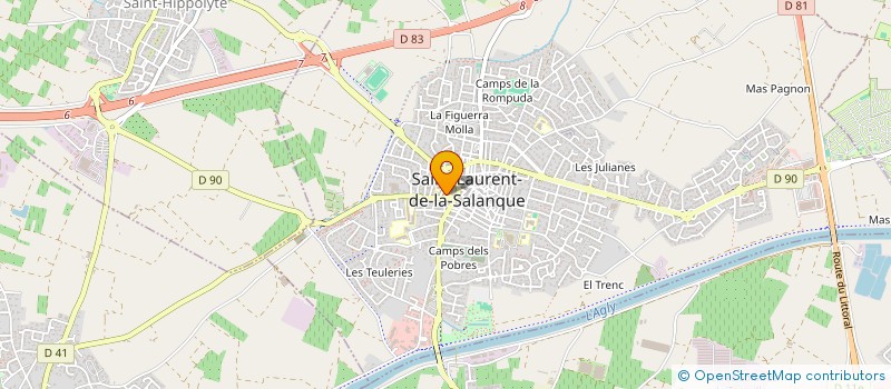 localisation de l'entreprise PAULIN  SAINT-LAURENT-DE-LA-SALANQUE