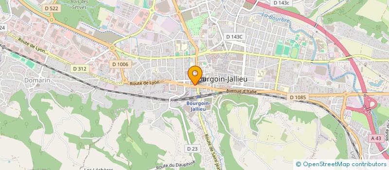 localisation de l'entreprise PAULIN à BOURGOIN-JALLIEU