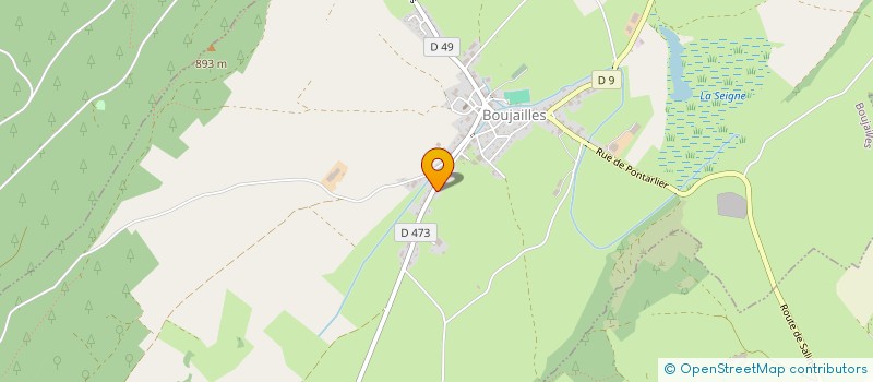 localisation de l'entreprise PAULIN-IMMO  BOUJAILLES