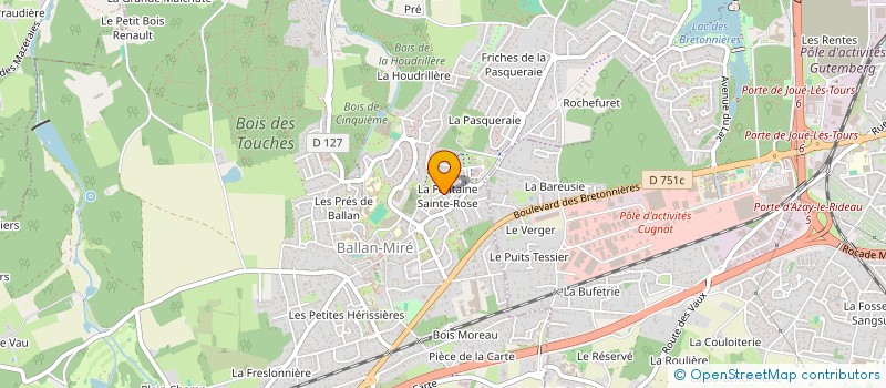 localisation de l'entreprise PAULIN SOUMANOU VIEYRA FILMS  TOURS