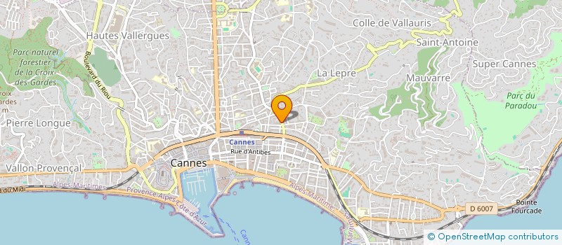 localisation de l'entreprise PAULINE à CANNES
