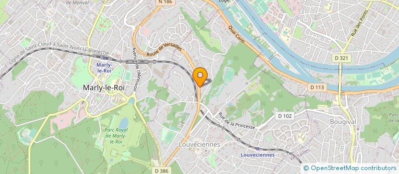 localisation de l'entreprise PAULINE  LOUVECIENNES