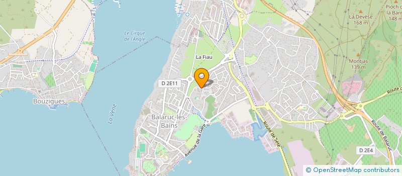 localisation de l'entreprise PAULINE  BALARUC-LES-BAINS