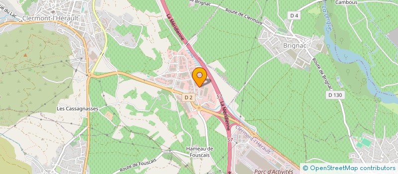 localisation de l'entreprise PAULINE  LIEURAN-CABRIERES