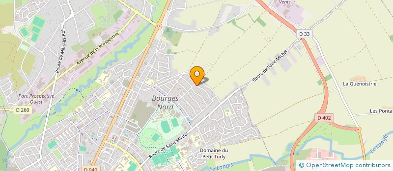 localisation de l'entreprise PAULINE  BOURGES