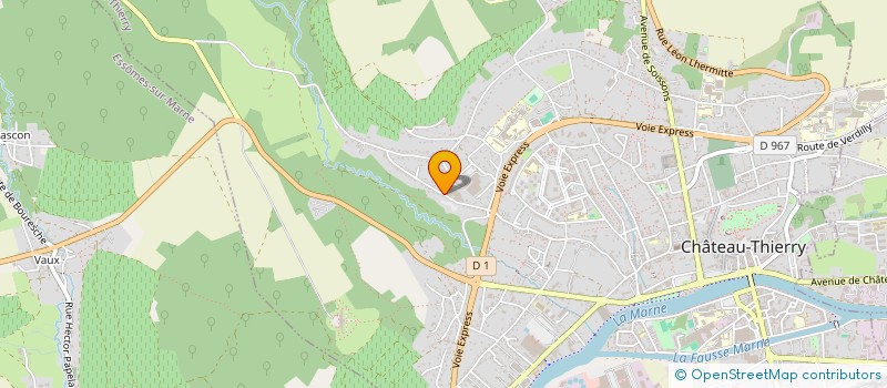 localisation de l'entreprise PAULINE  CHATEAU-THIERRY