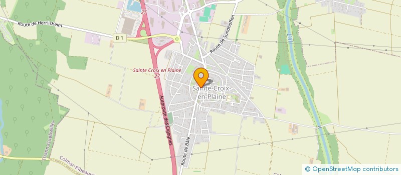 localisation de l'entreprise PAULINE ARTISAN FLEURISTE  SAINTE-CROIX-EN-PLAINE