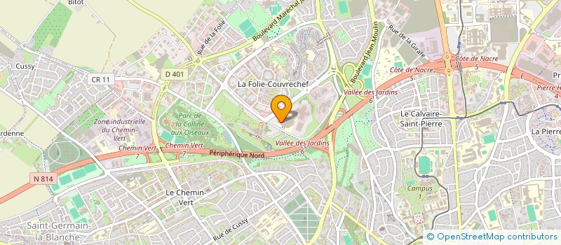 localisation de l'entreprise PAULINE BAUDART à CAEN