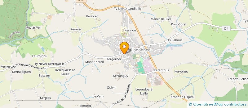 localisation de l'entreprise PAULINE BUDYNSKI  PLOGONNEC