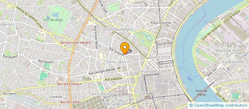 localisation de l'entreprise PAULINE DE BAJE  BORDEAUX