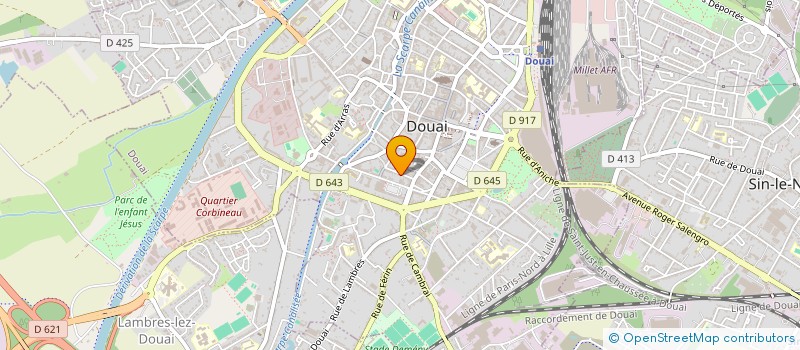 localisation de l'entreprise PAULINE DE FLANDRES à DOUAI