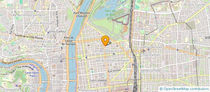 localisation de l'entreprise PAULINE DEMORY - ARCHITECTURE D'INTERIEUR  LYON