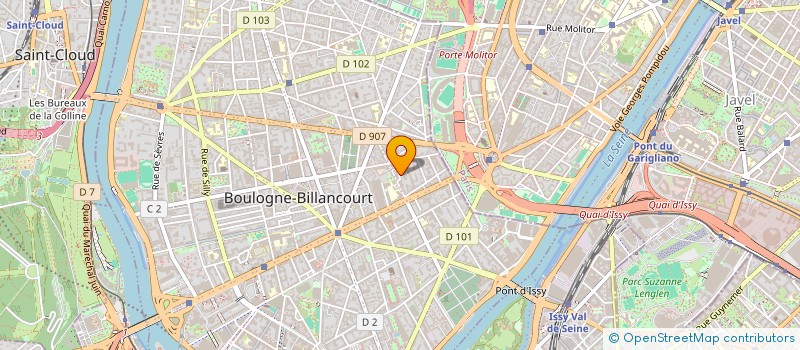 localisation de l'entreprise PAULINE FORMALITES  BOULOGNE-BILLANCOURT