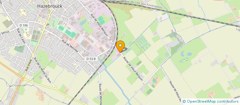 localisation de l'entreprise PAULINE LEBLEU TRAITEUR  HAZEBROUCK