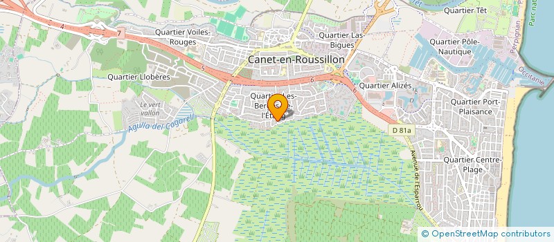 localisation de l'entreprise PAULINE MAHIEU  CANET-EN-ROUSSILLON