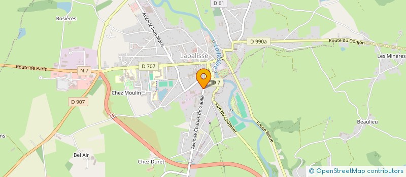 localisation de l'entreprise PAULINE MARIE  LAPALISSE